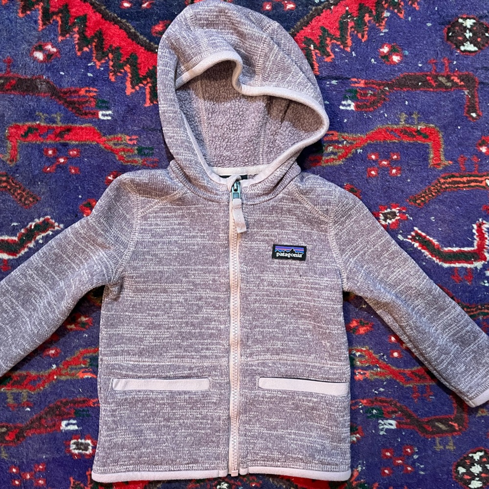 Patagonia Kids Jacket in Heathered Brown - Picture 2 of 4